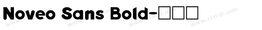 Noveo Sans Bold字体转换